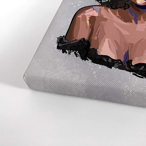 Vista 55 de Arte de pared afroamericano, decoración de pared de arte negro, arte negro afroamericano, arte de pared de niña negra, impresión afroamericana, arte