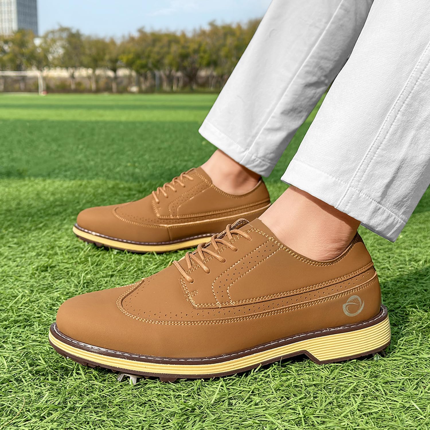Golf Shoes Men Spikes Classic Golf Footwears Male Walking Sneakers for Golfers Size 7-14