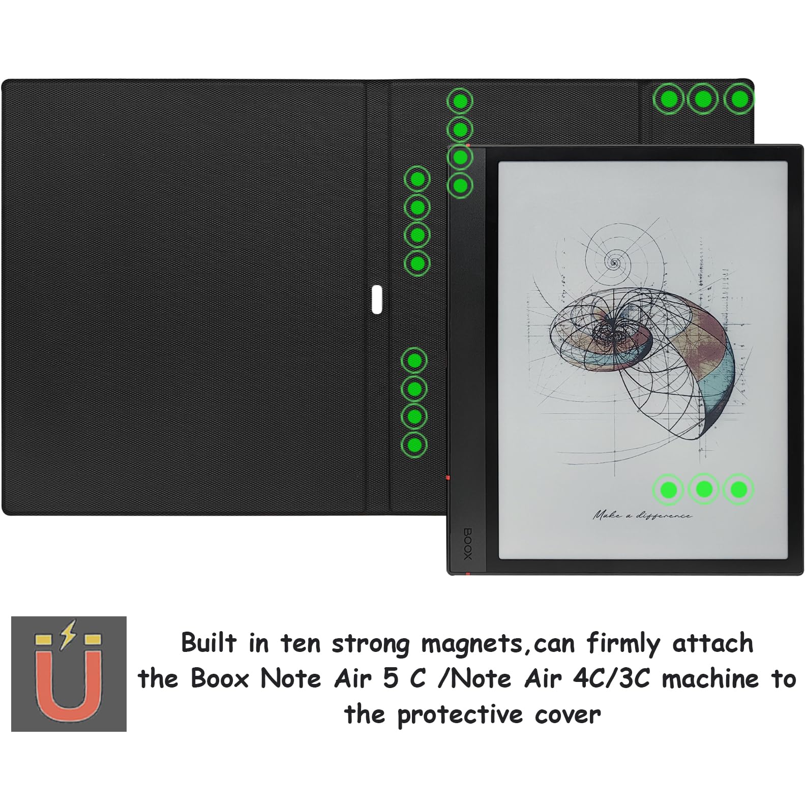 Amazon.com: GOVTVA Magnetic Stand Case for Onyx Boox Note Air 5 C