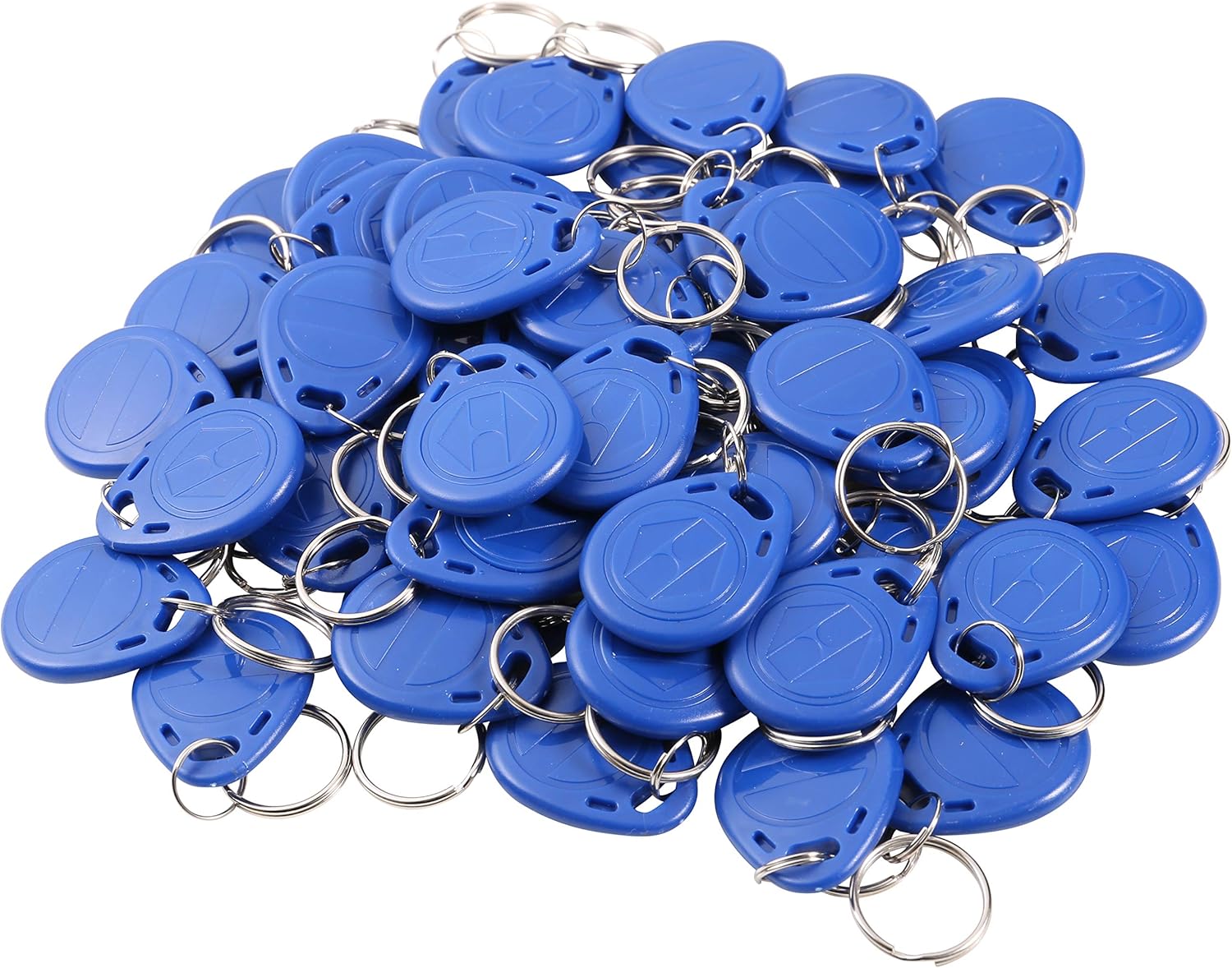 UHPPOTE Proximity Writable Blank 125KHz RFID Keys Tags Access Card T5577 Chip (Color Blue Pack of 100)