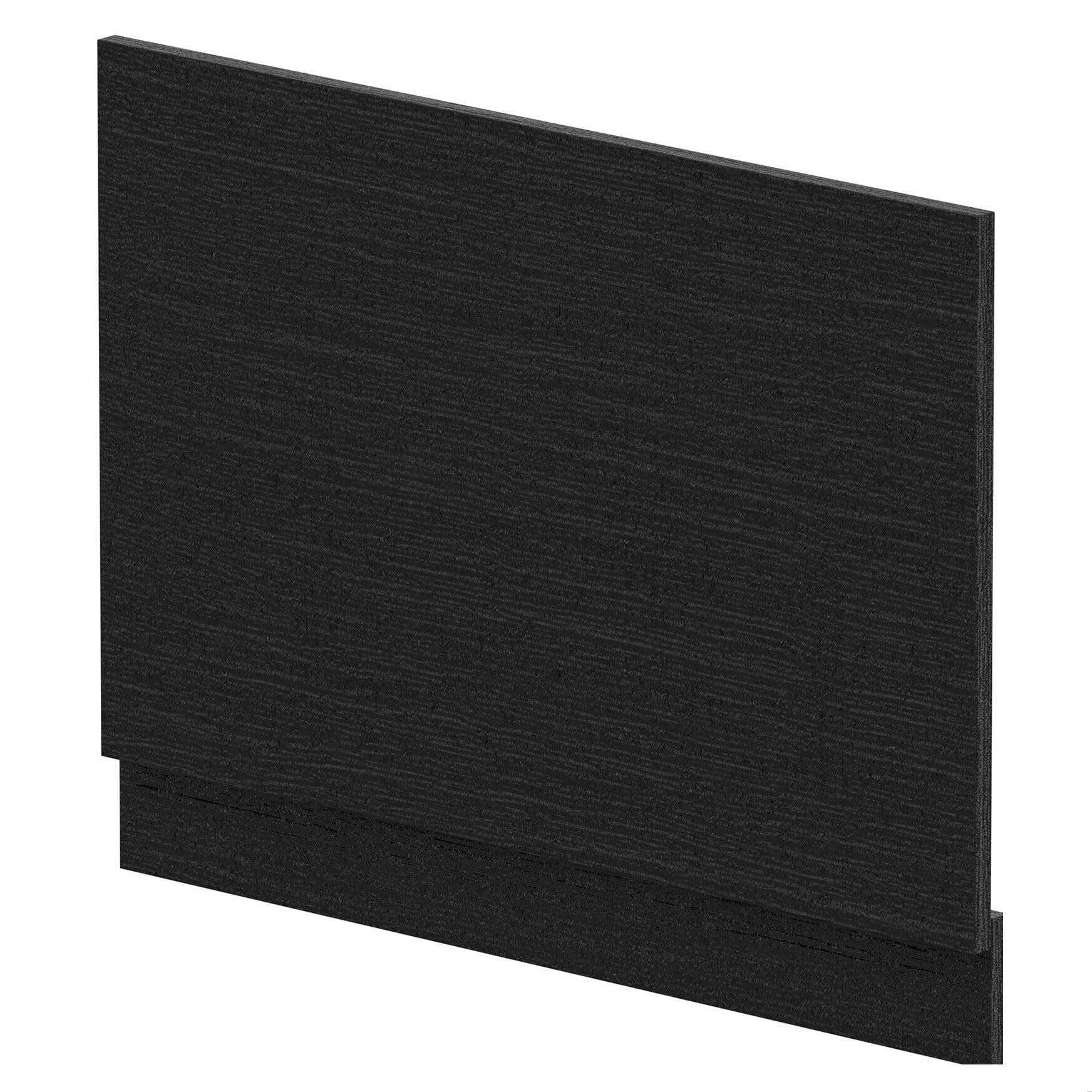 Balterley 750Mm Bath Mfc End Panel & Plinth - Woodgrain Charcoal Black