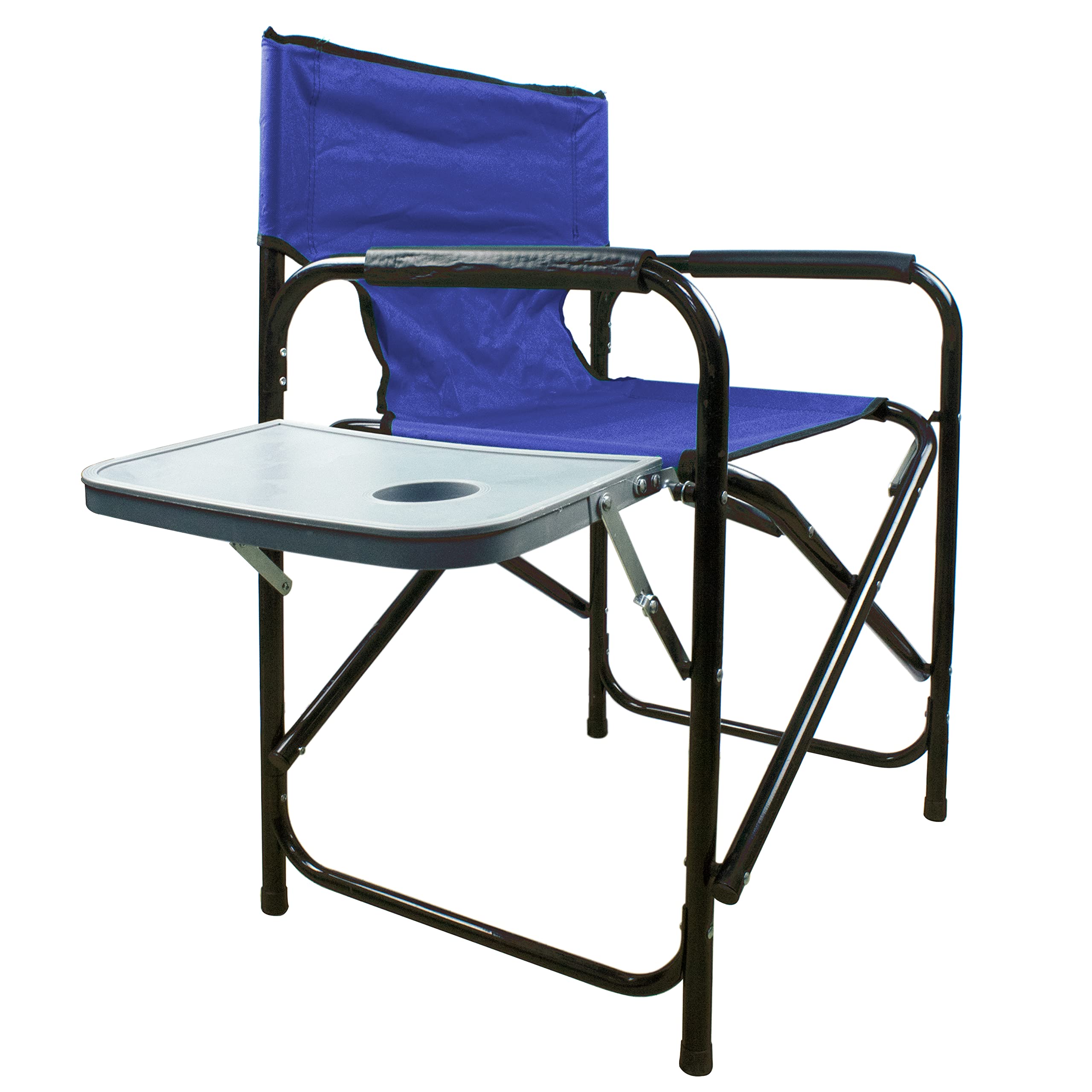 YANEKFolding Chair for Camping with Cup Holder | Portable & Foldable Chair | For BBQ, Camping & Outdoor activities (Navy Blue)
