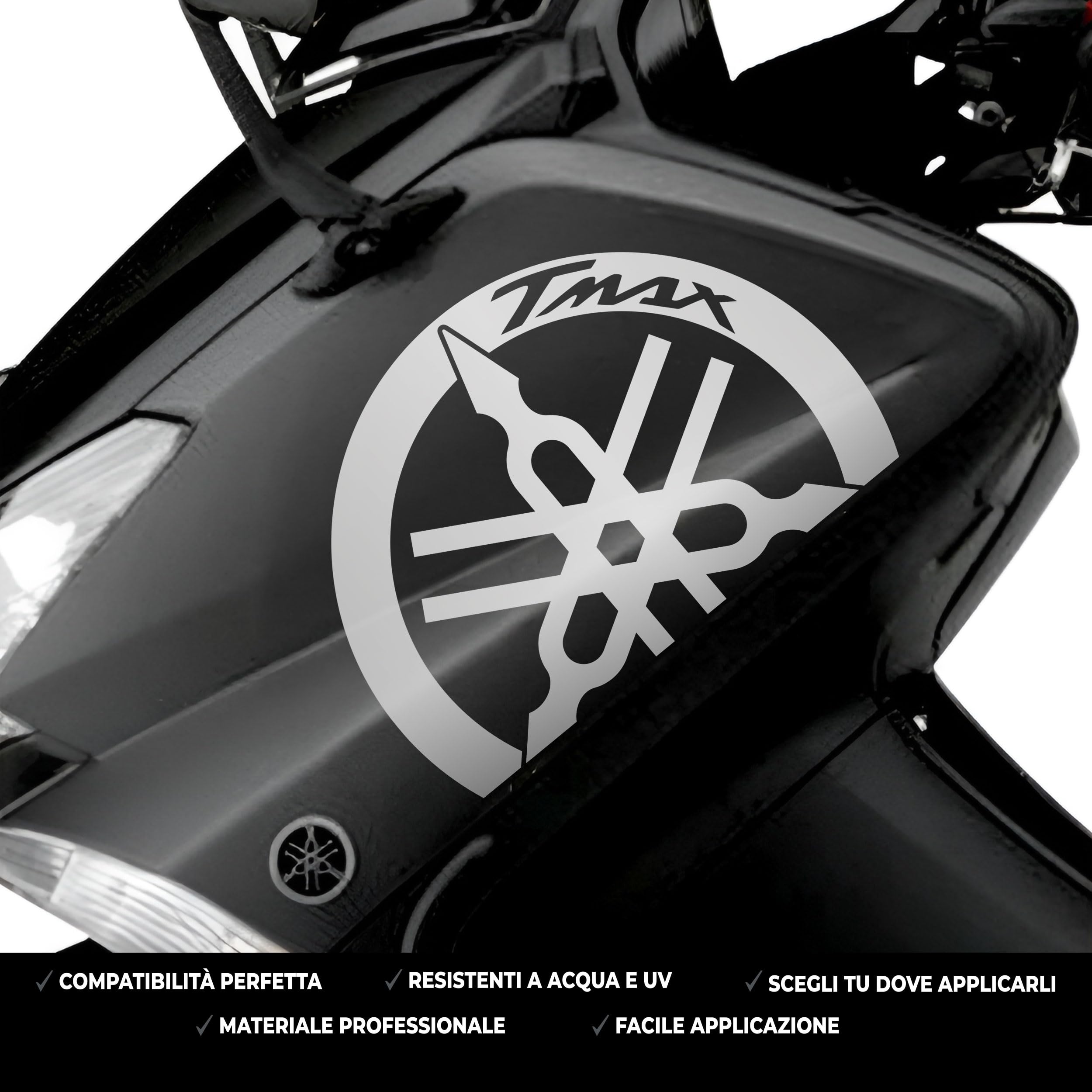 Adesivi Compatibili con Yamaha TMAX 500/530 – Kit Sticker Moto Scooter in Vinile Alta Qualità – Impermeabili, Resistenti UV – Facile Applicazione – Vari Colori - 3