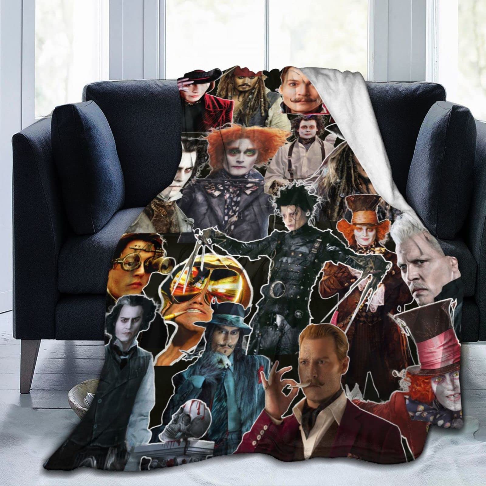 Blanket Johnny Depp Soft and Comfortable Warm Fleece Blanket for  Sofa,Office Bed car Camp Couch Cozy Plush Throw Blankets Beach Blankets :  Amazon.ca: Home