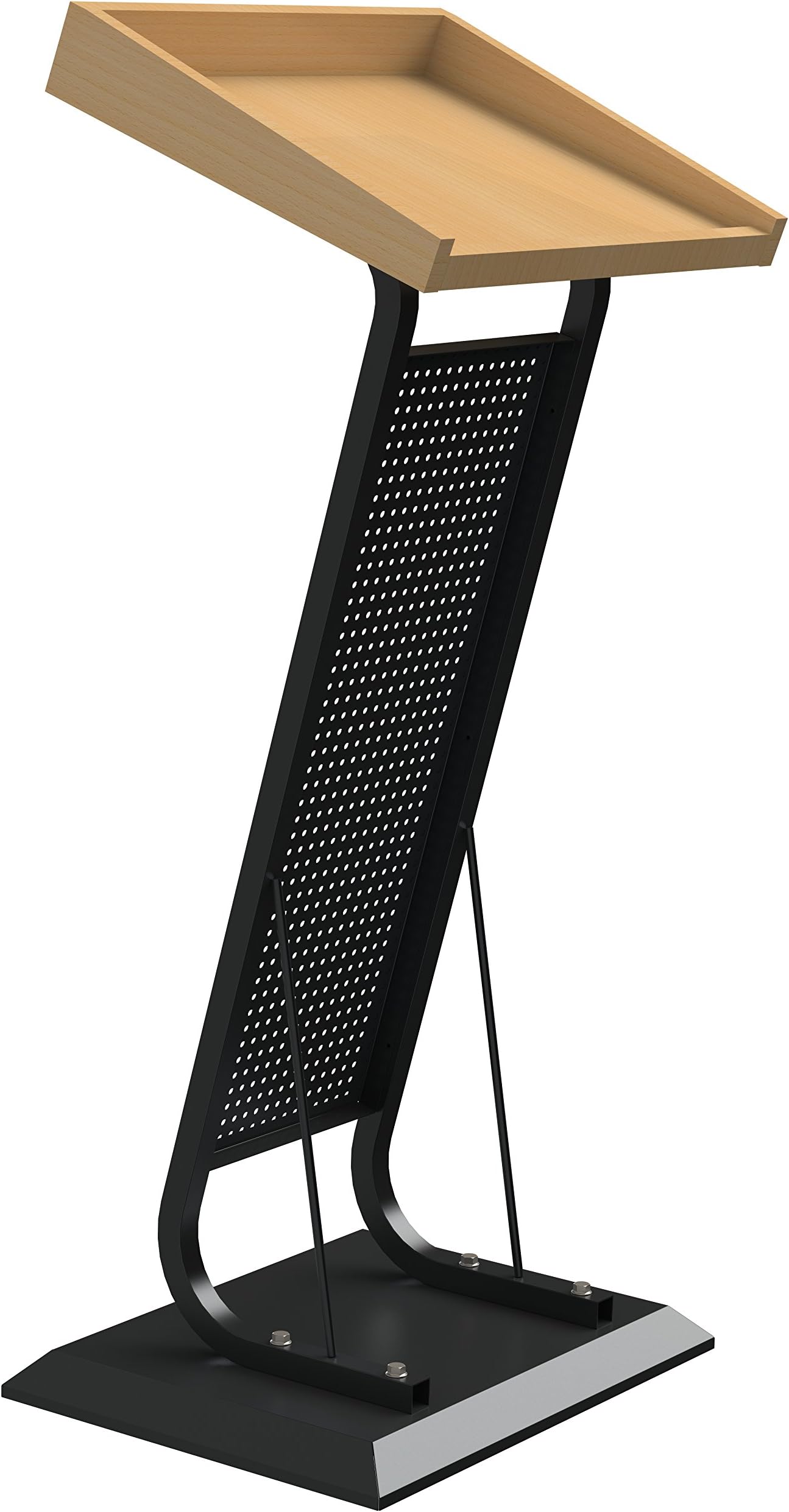 Pragati Systems Presentation Stand, Black And Peach Podium