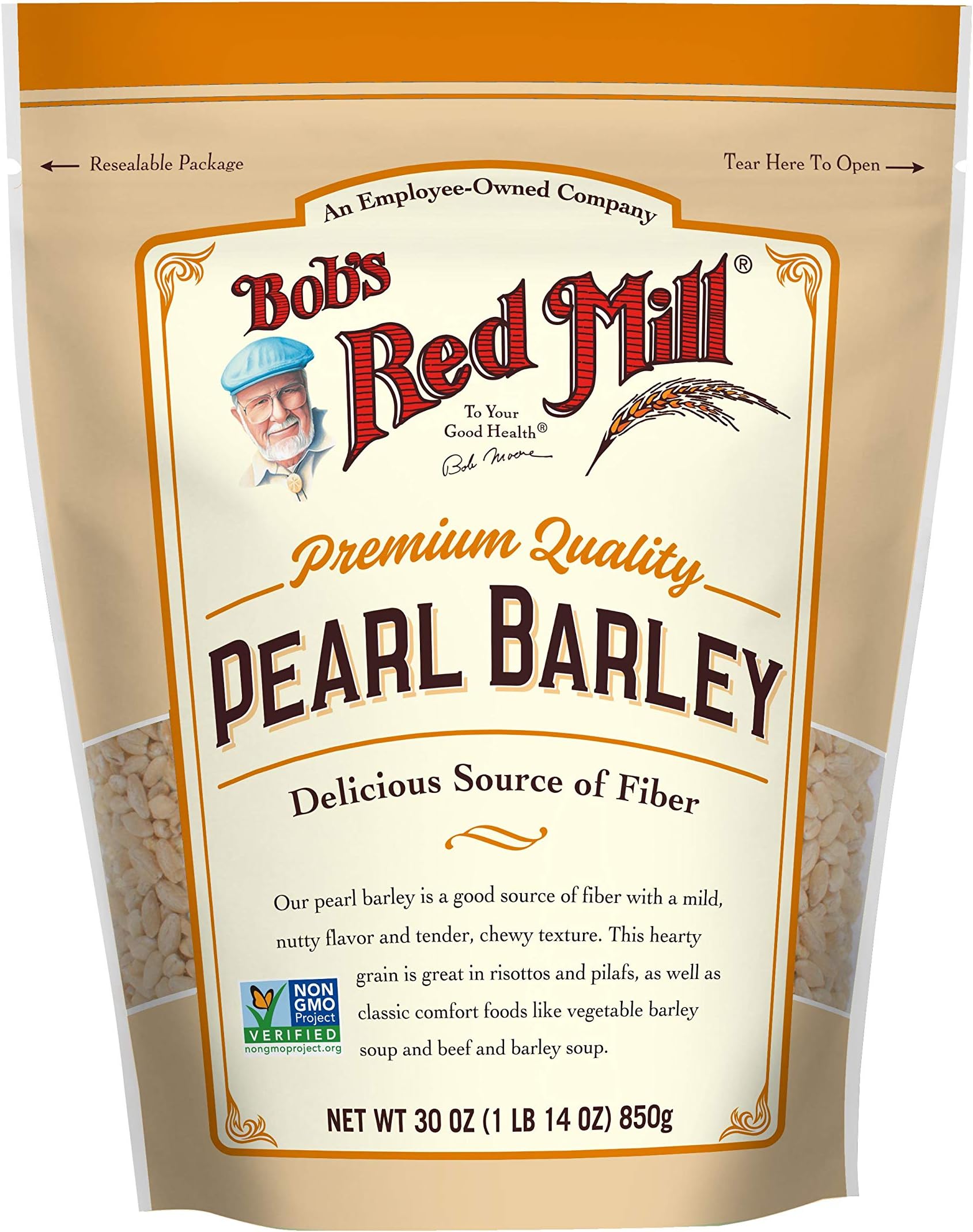 Bob's Red Mill Pearl Barley, 30oz (Pack of 1) - Non GMO, Vegan, Kosher