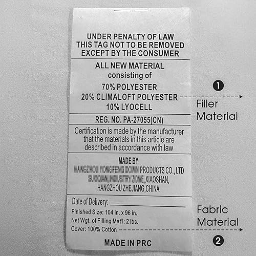 Miniatura 6 de DWR - Edredón alternativo de plumón ultra suave, 100% algodón