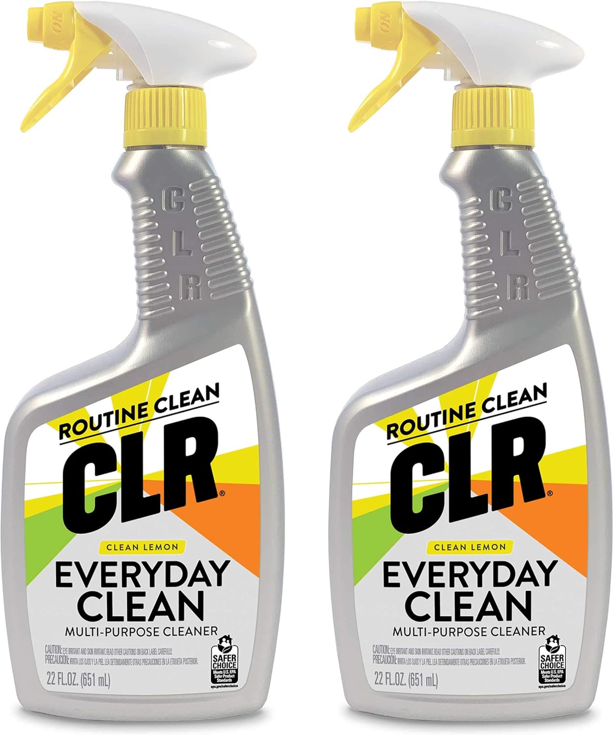 CLR Everyday Clean Multi Purpose Cleaner, Clean Lemon, 22 Ounce Bottle (Pack of 2)