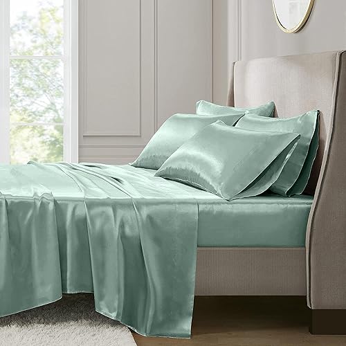 Vista 30 de Juego de sábanas de 4 piezas tamaño King - Cómodas sábanas transpirables y refrescantes - Sábanas de lujo para hotel - Bolsillos profundos de 16