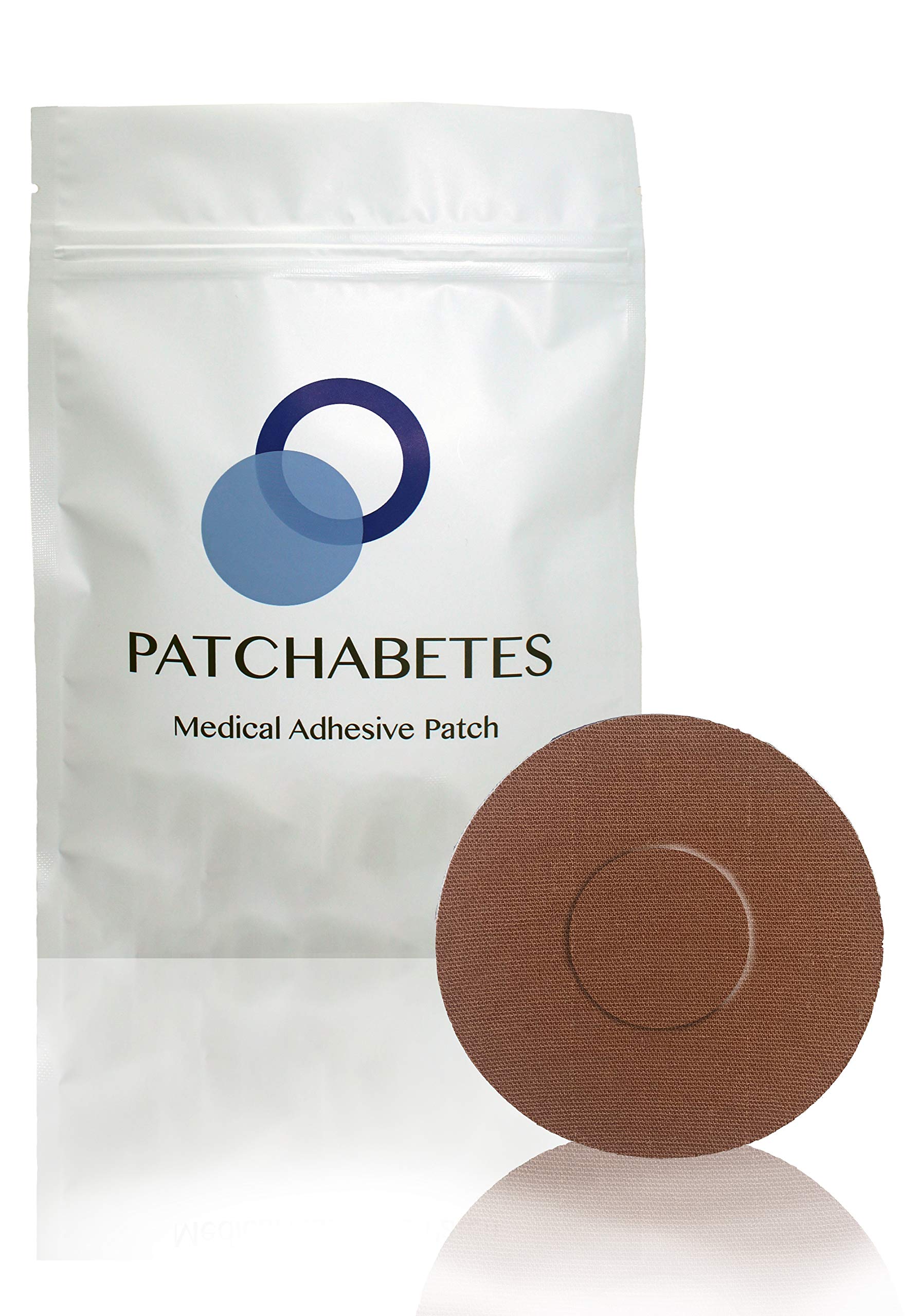 PATCHABETESCGM Adhesive Patch, Freestyle Libre Adhesive Patches Waterproof, Hypoallergenic, 20 Count - Brown