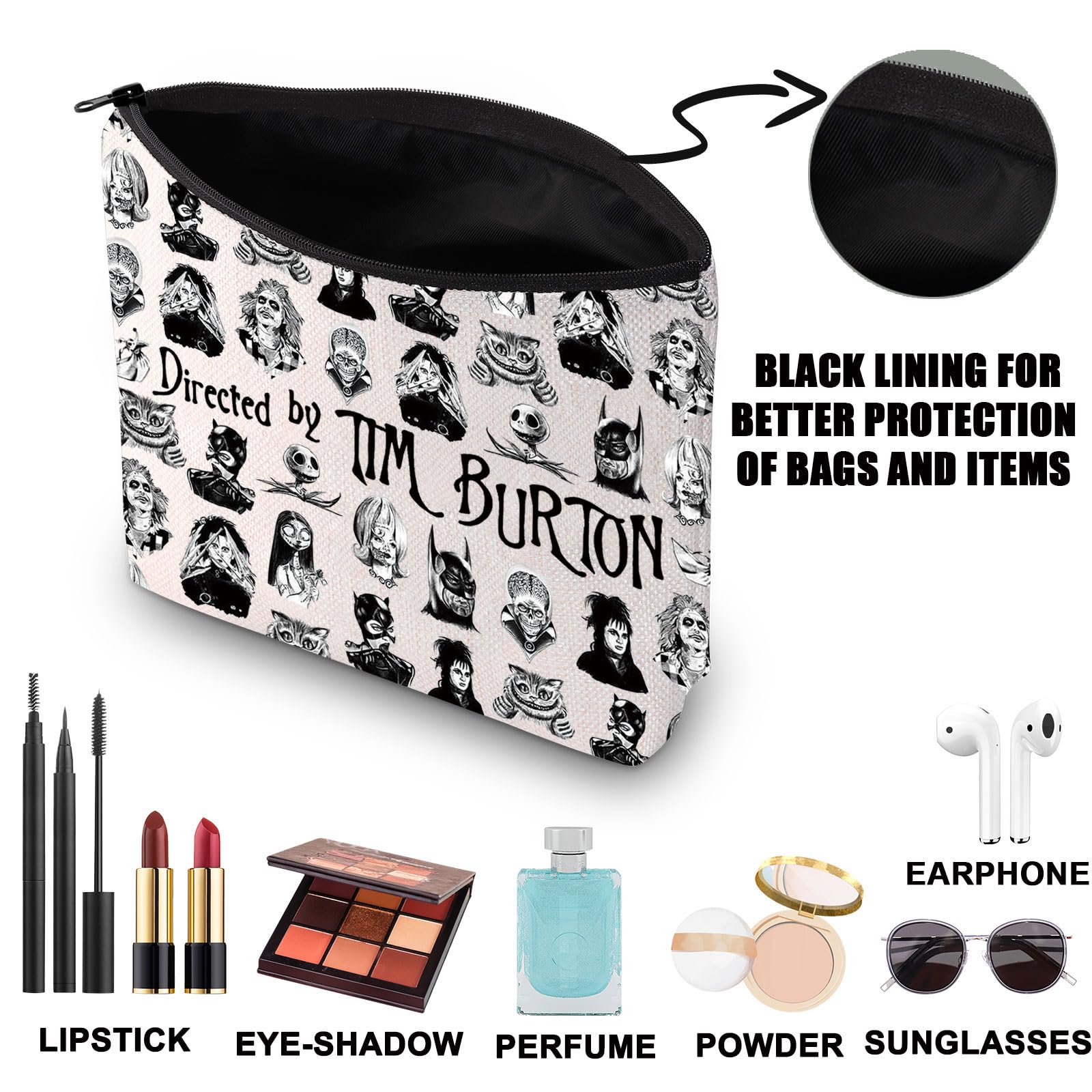 Dr Cat Makeup Bag Cat Hat Gifts Thing 1 & Thing 2 Gifts Teacher of All Things Gifts Seuss Inspired Zipper Bag (Directed by UK) - Image 3