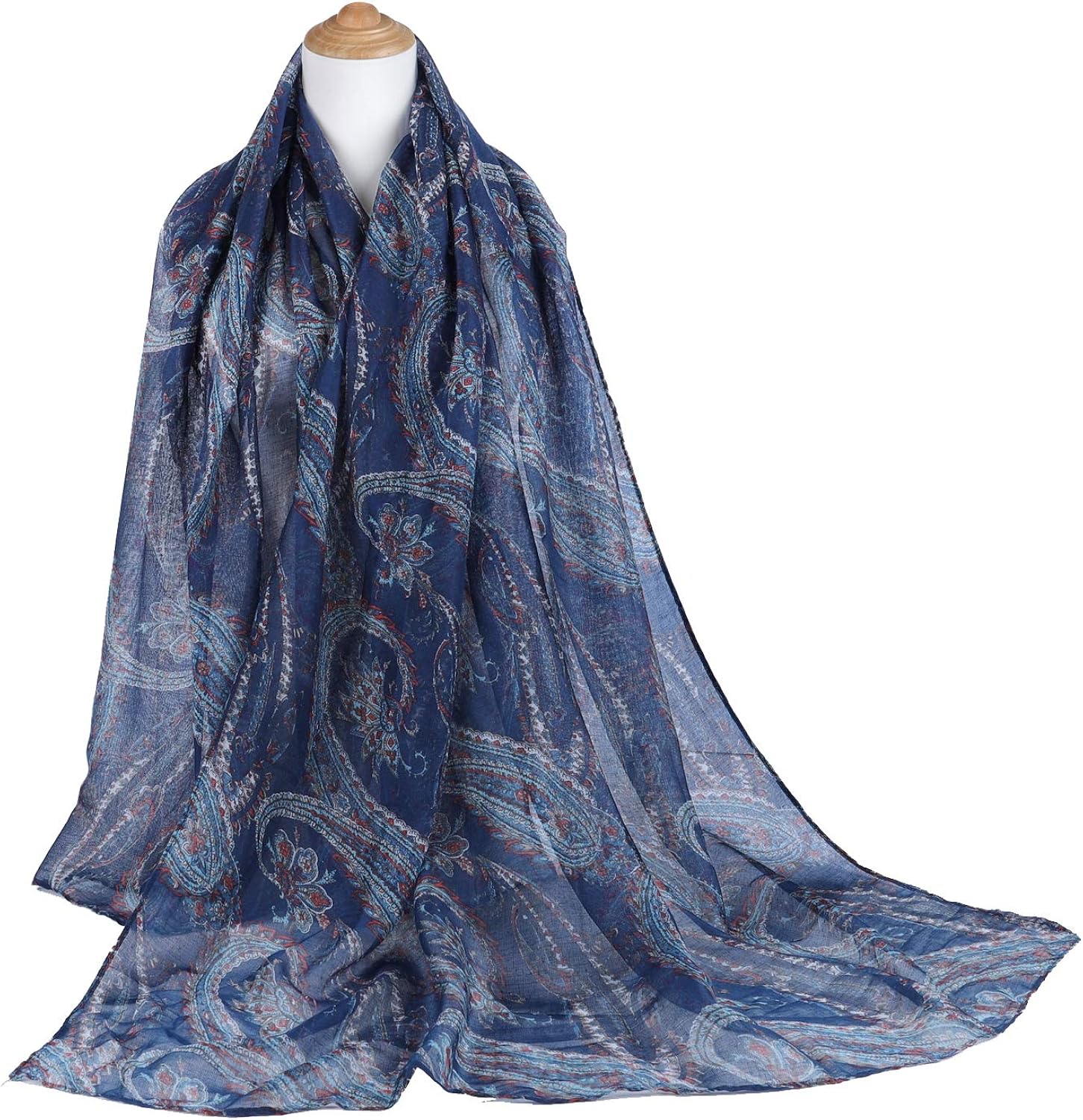 GERINLY Fashion Paisley Scarves Womens Evening Shawl Party Wrap