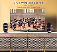 Vista 4 de Altavoces Bluetooth, altavoz portátil inalámbrico de 40 W IPX7 impermeable con estéreo fuerte, graves profundos, luces LED, altavoz Bluetooth 5.2