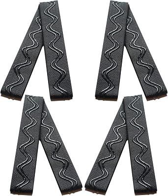 Adjustable Hoverboard Seat Attachment Straps .Replacement Extra Straps | 4 Pack Black for Kart Accessories . Hoverboard kart replacement straps with Wavy Gel