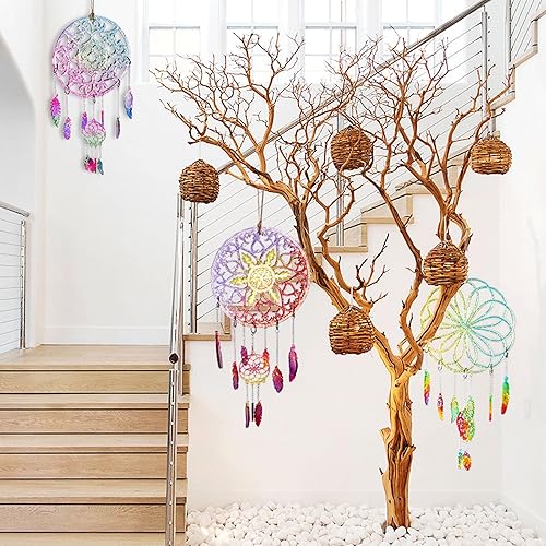 Miniatura 7 de Woohome Moldes de resina para atrapasueños moldes de resina para atrapasueños con anillos de salto cuerda para hacer manualidades manualidades