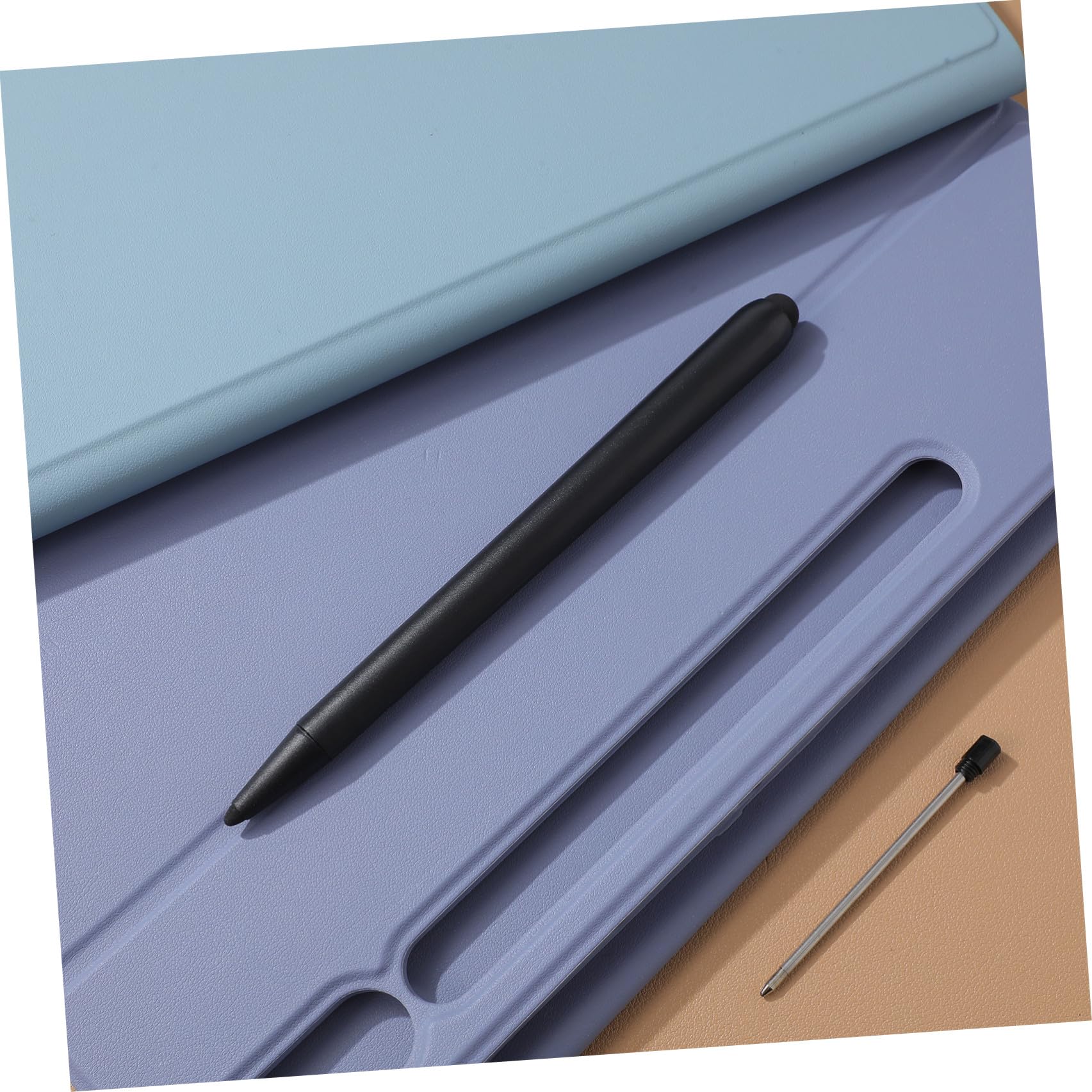 Penna Touch per Schermo Nero 2 Pezzi Design a Doppia Punta in Abs per Insegnamento e Riunioni Aziendali, Esperienza Confortevole e Uso Versatile
