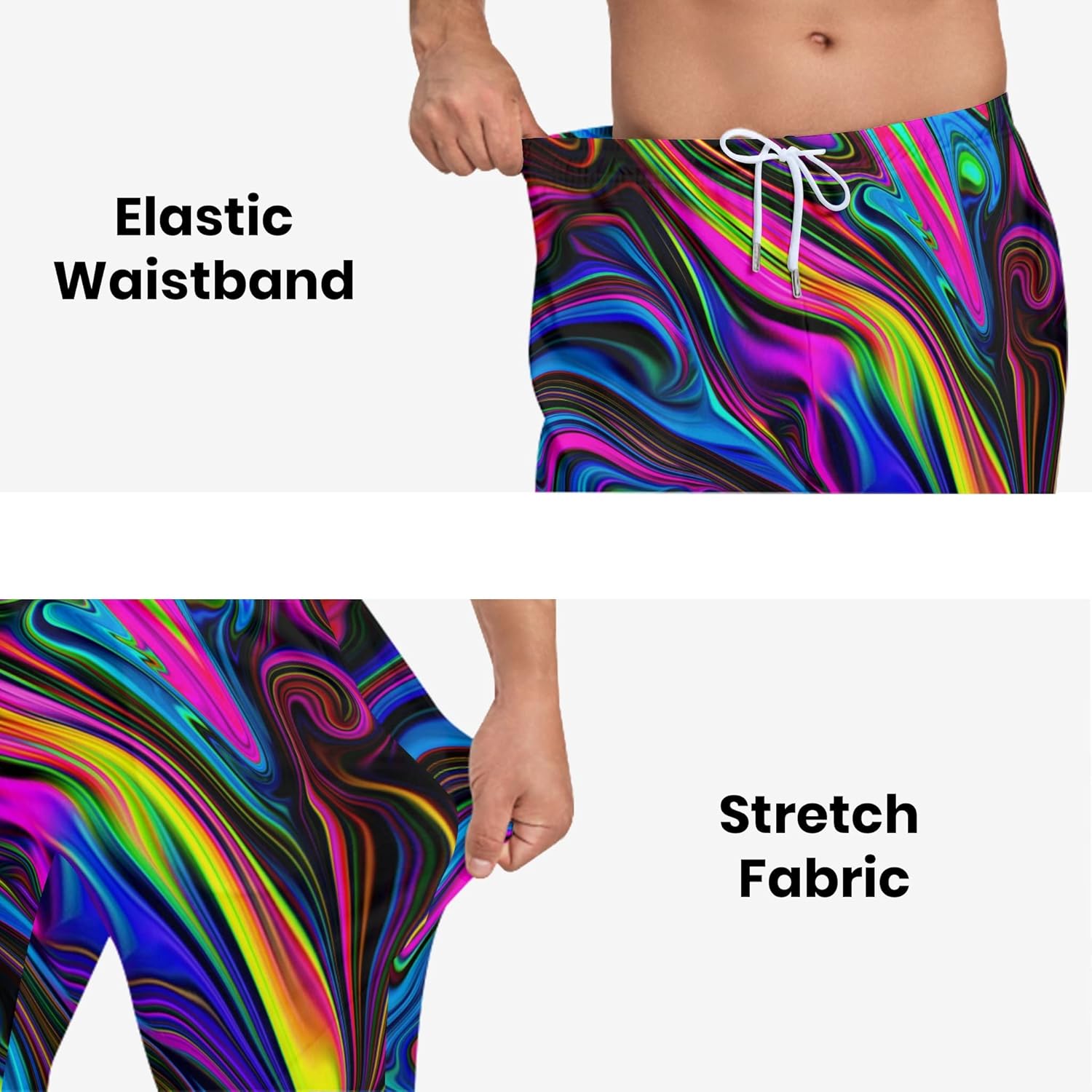 Sweatpants for Men Joggers Pant 3D Printed Sports Pants Workout Pants with 2 Side Pockets - Image 5