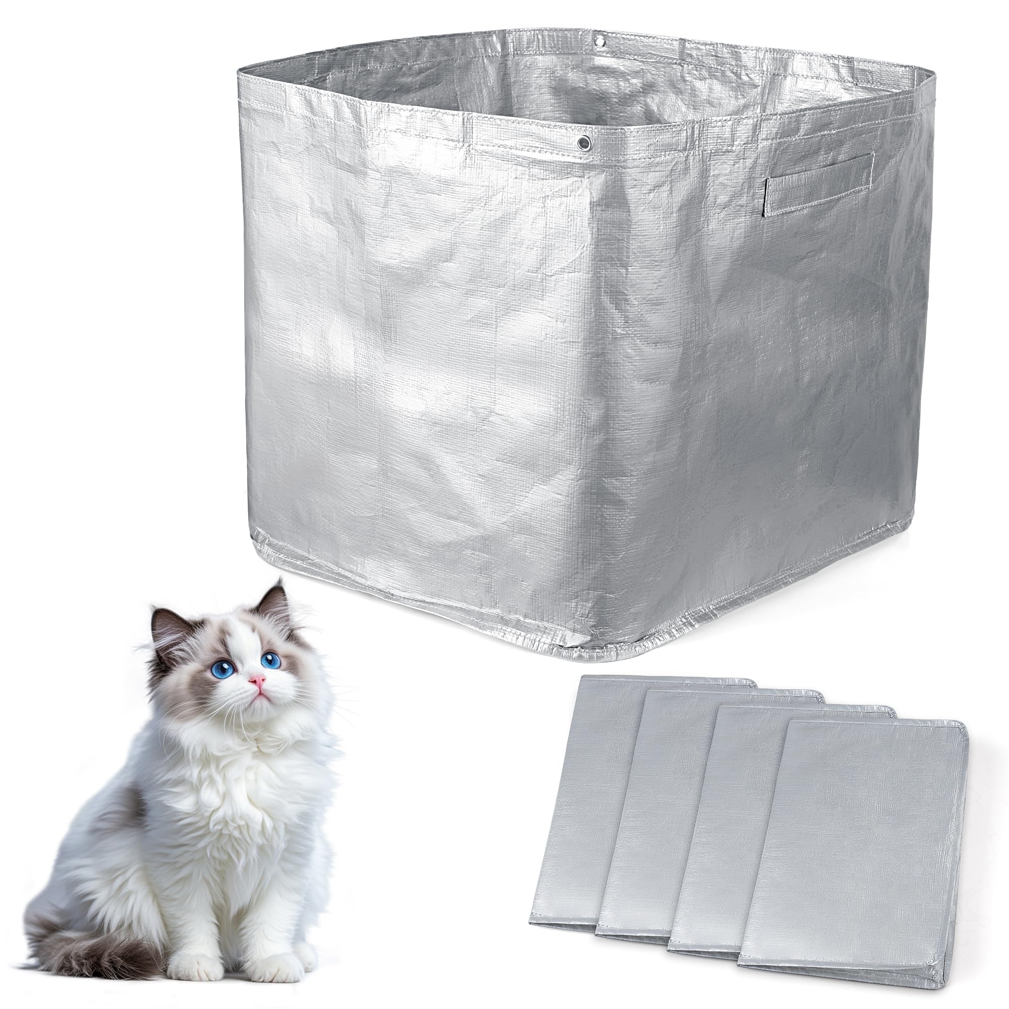Wiederverwendbare Typ-C-Einlagen, kompatibel mit Modkat XL Katzentoilette, 4 Stück
