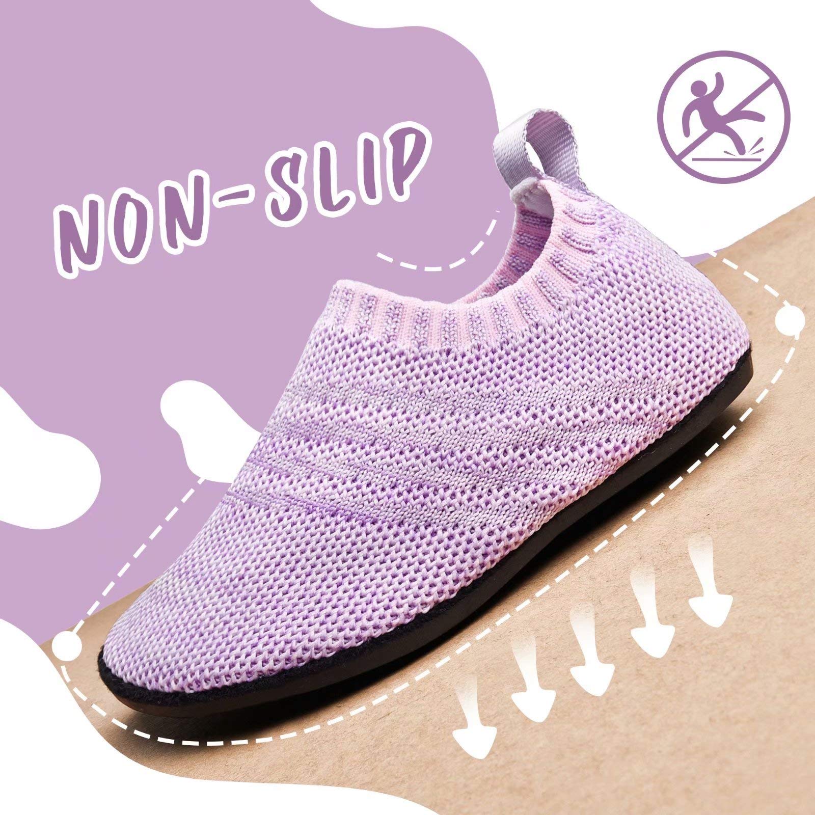 Sosenfer Chaussons Bébé Enfant Garçons Pantoufle Fille antidérapante Garcon Chaussettes Chaussures Mixte Enfant