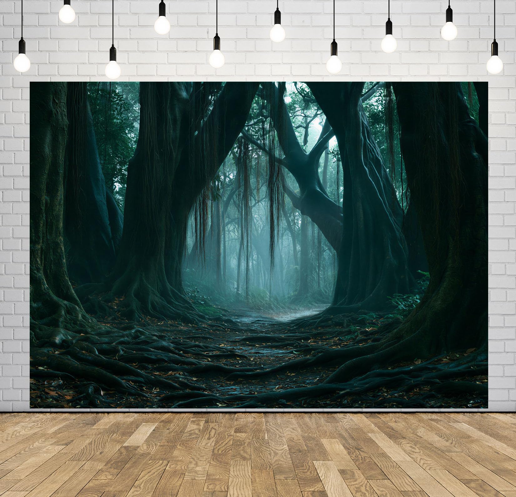 12x10FT (3.6x3m) Tunnel Foresta Verde Smeraldo Sfondo Fotografico