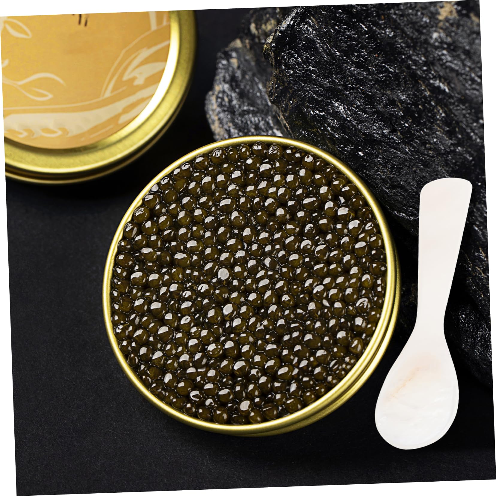 Garneck Caviarspoons 3 Piece Set 3 Inch Elegant Serving Spoons for Buffet Restaurant Home Use