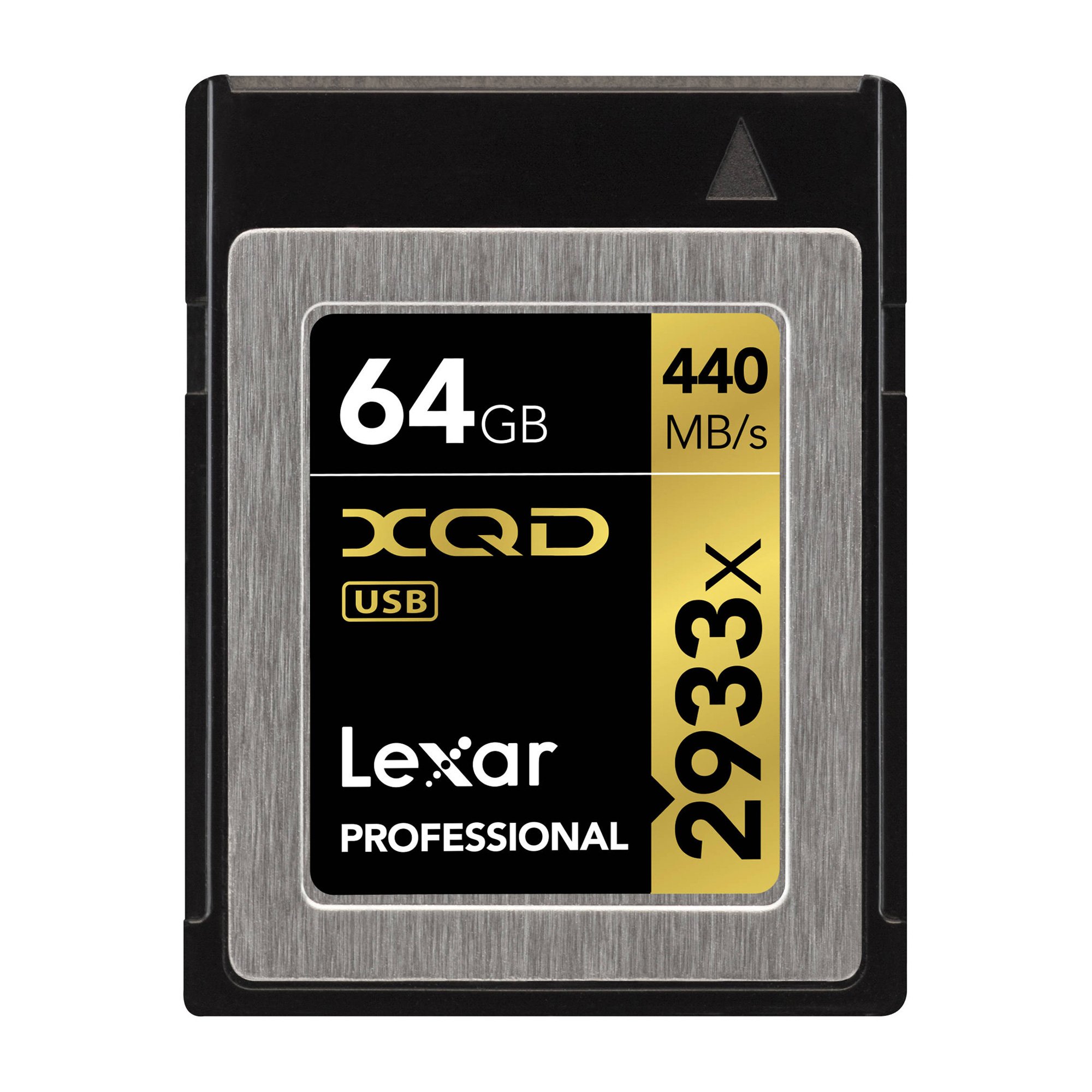 Lexar Professional 2933x 64GB XQD 2.0 Card (Up to 440MB/s Read) w/Free Image Rescue 5 Software - LXQD64GCRBNA2933