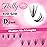 Cluster Lashes D Curl Lash Clusters 280 Pcs Lash Extension Clusters Individual Lashes Soft DIY Eyelash Extensions Mixed Tray Eyelash Clusters Natural Look (40D+50D-0.07D, 8-16mm)