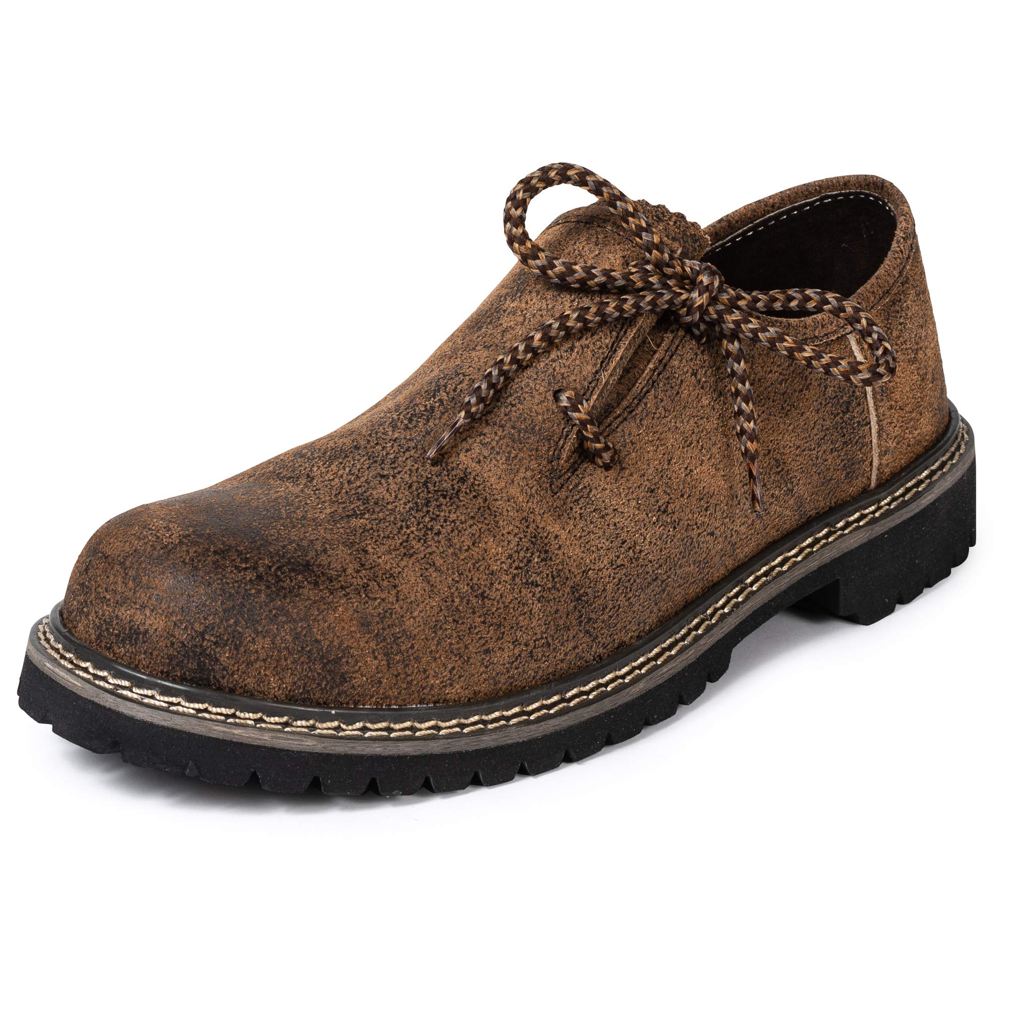 PAULGOS Trachtenschuhe Antik Echt Leder Haferlschuhe Haferl in 3 Farben
