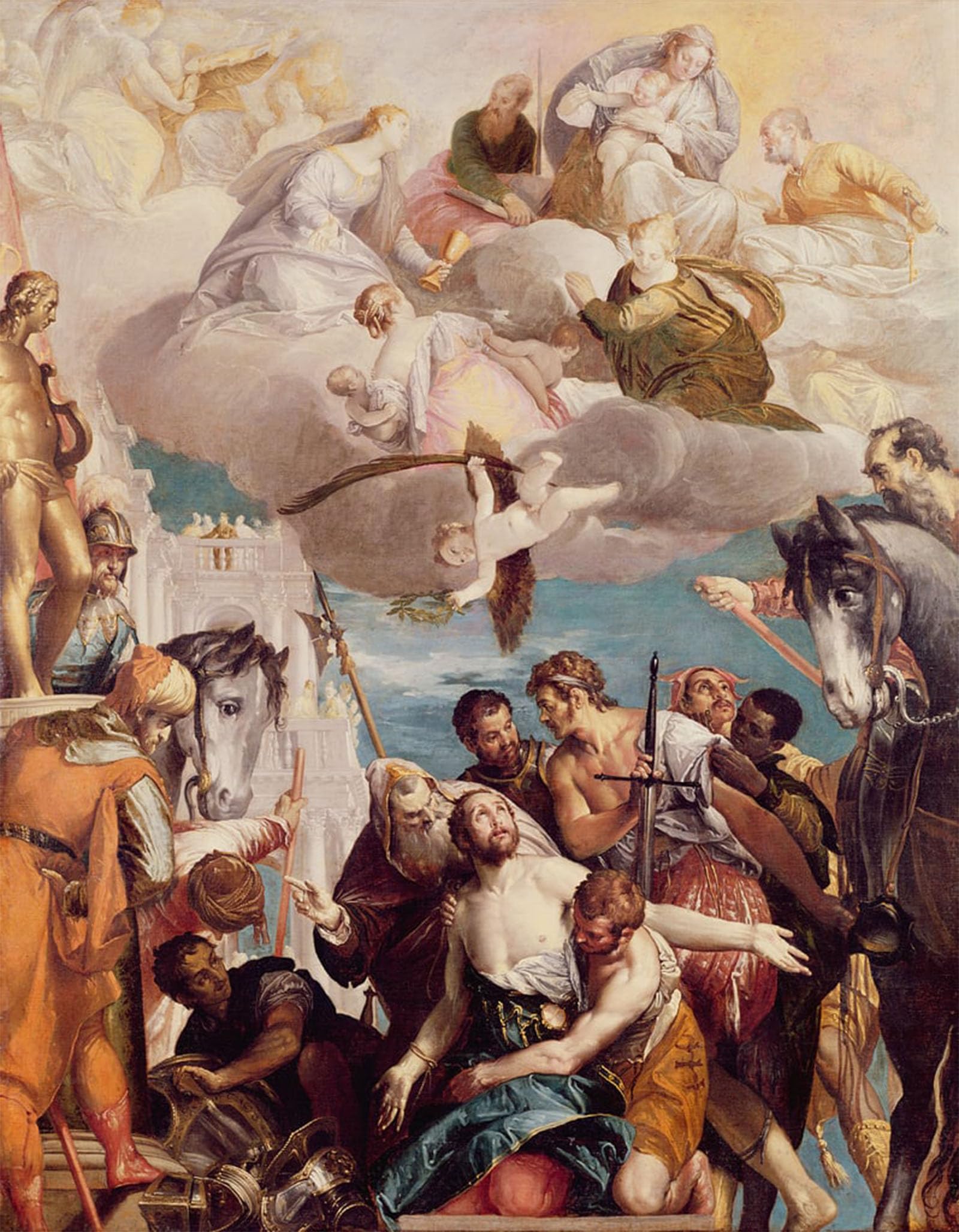 POSTERIIk Famous Print Pop Art Wall Art Graffiti the Martyrdom of St George by Paolo Veronese Art Prints for Home Decor 60x90cm