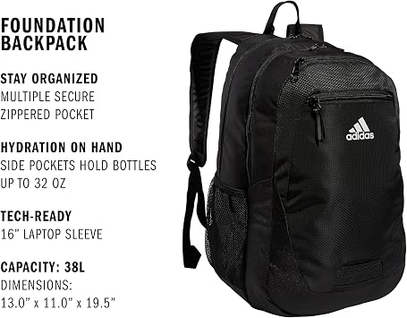 adidas Excelerator School Backpack, 33L
