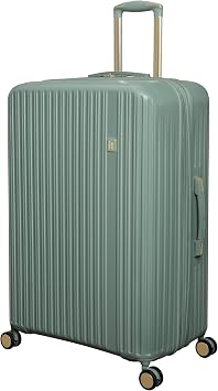 It Luggage Luxuriant 31" Hardside Checked 8 Wheel Expandable Spinner, Iceberg Green
