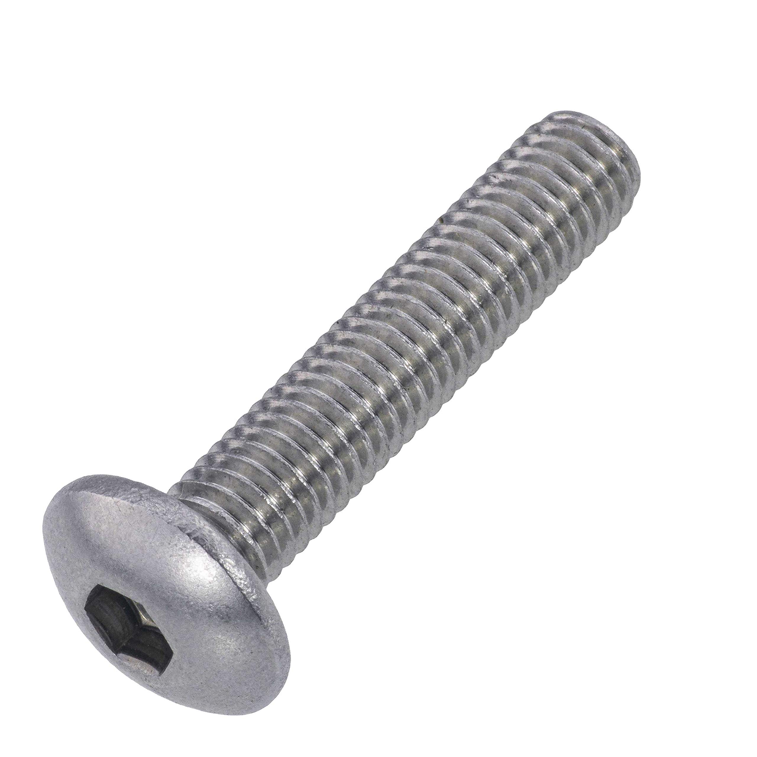 Zaunschrauben Edelstahl rostfrei A2 M 8 x 40 mm, 100 Stück- Innensechskant SW 5,5