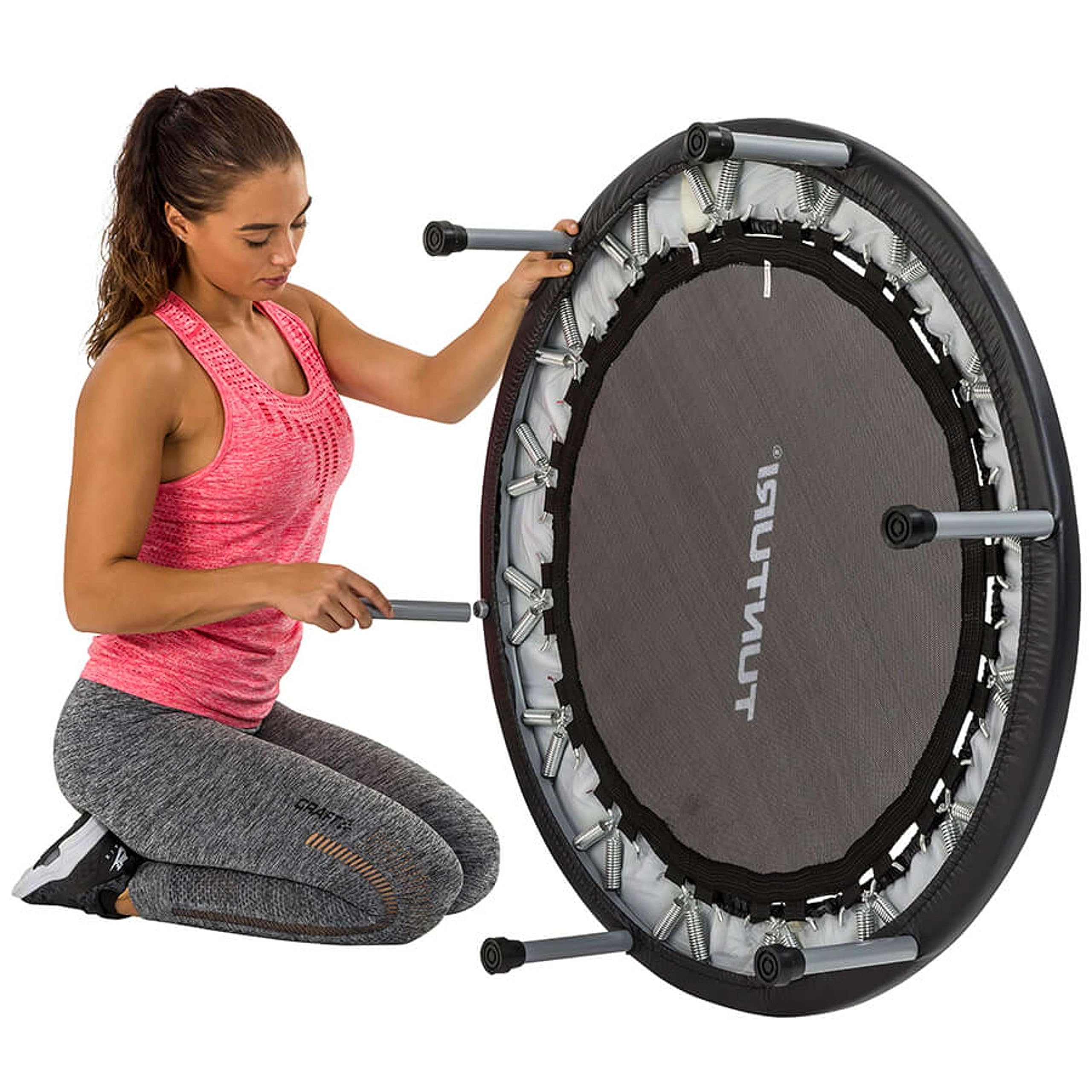 Tunturi-Fitness Funhop Trampolín para Deportes, Unisex Adulto, Negro, 95 cm