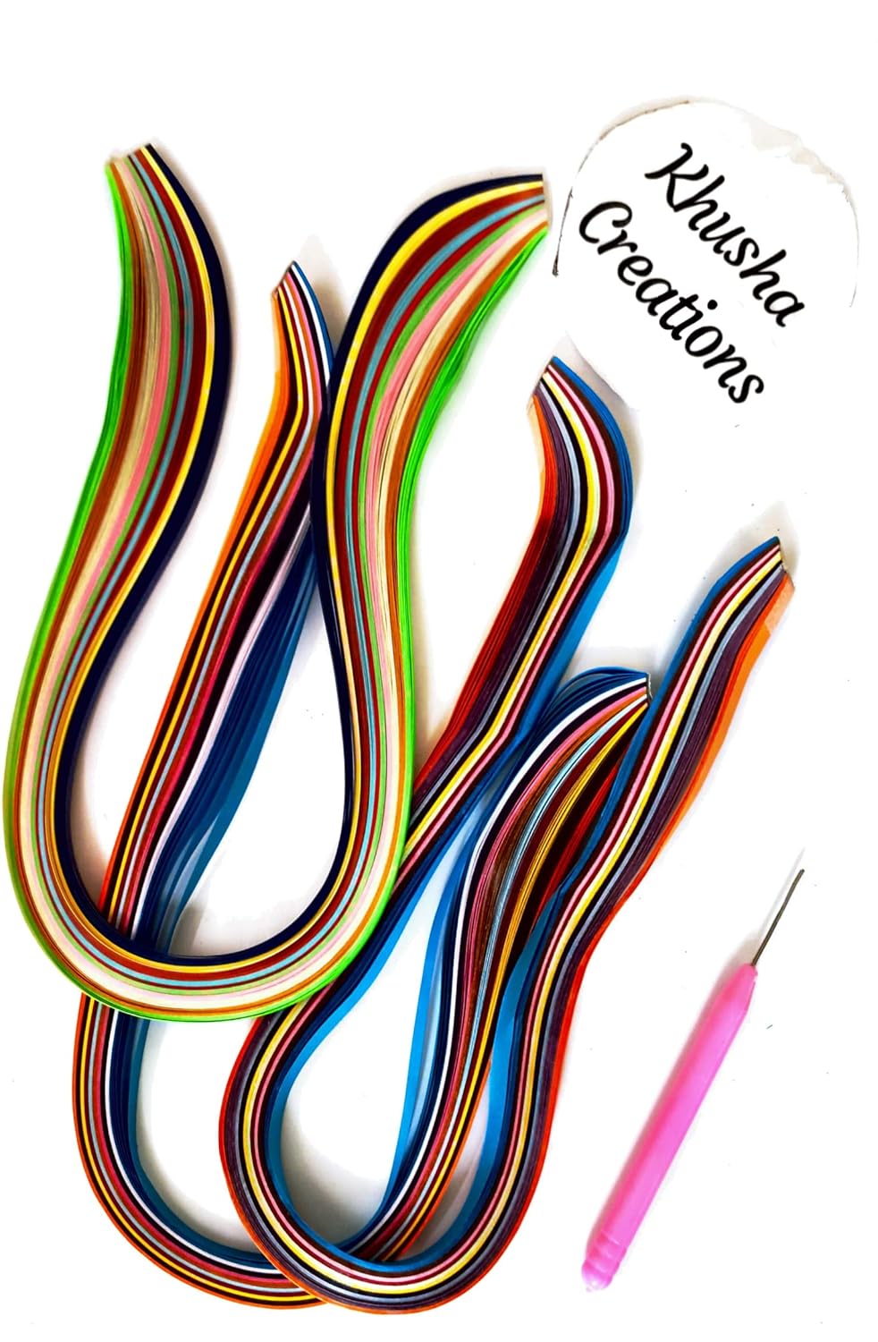 KHUSHA CREATIONS Quilling Kit (Multicolor Quilling Strips 3mm, 5mm, 7mm