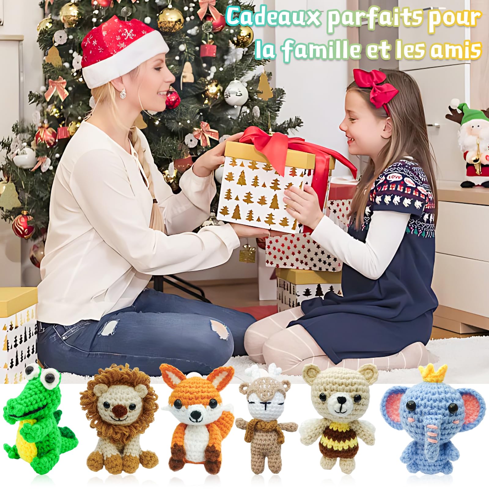 Kit Crochet Débutant Complet - Apprendre à Crocheter Animaux Amigurumi - Guide Français Inclus - Lonsien - 6