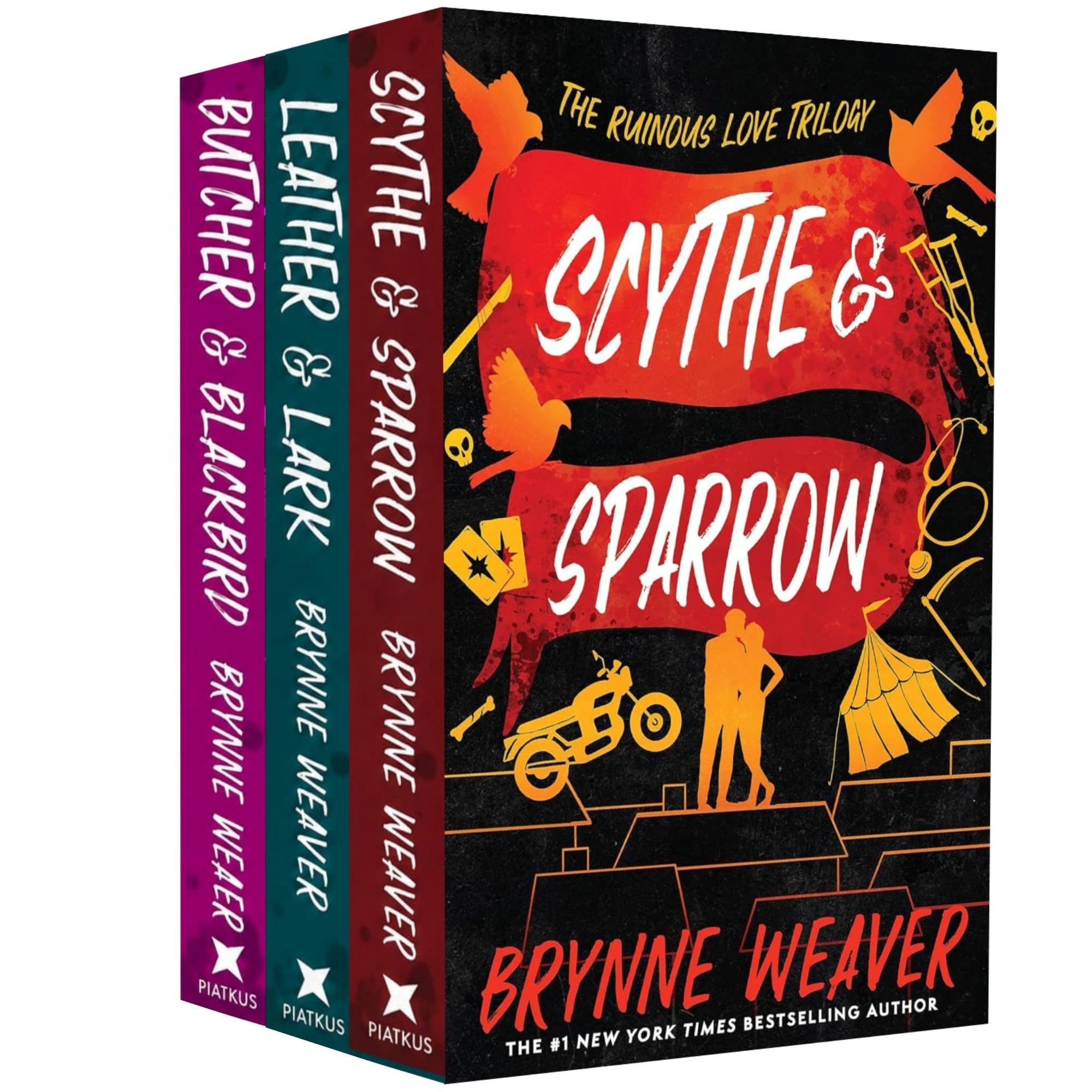 The Ruinous Love Trilogy 3 Books Collection Set by Brynne Weaver – Scythe & Sparrow, Leather & Lark & Butcher & Blackbird