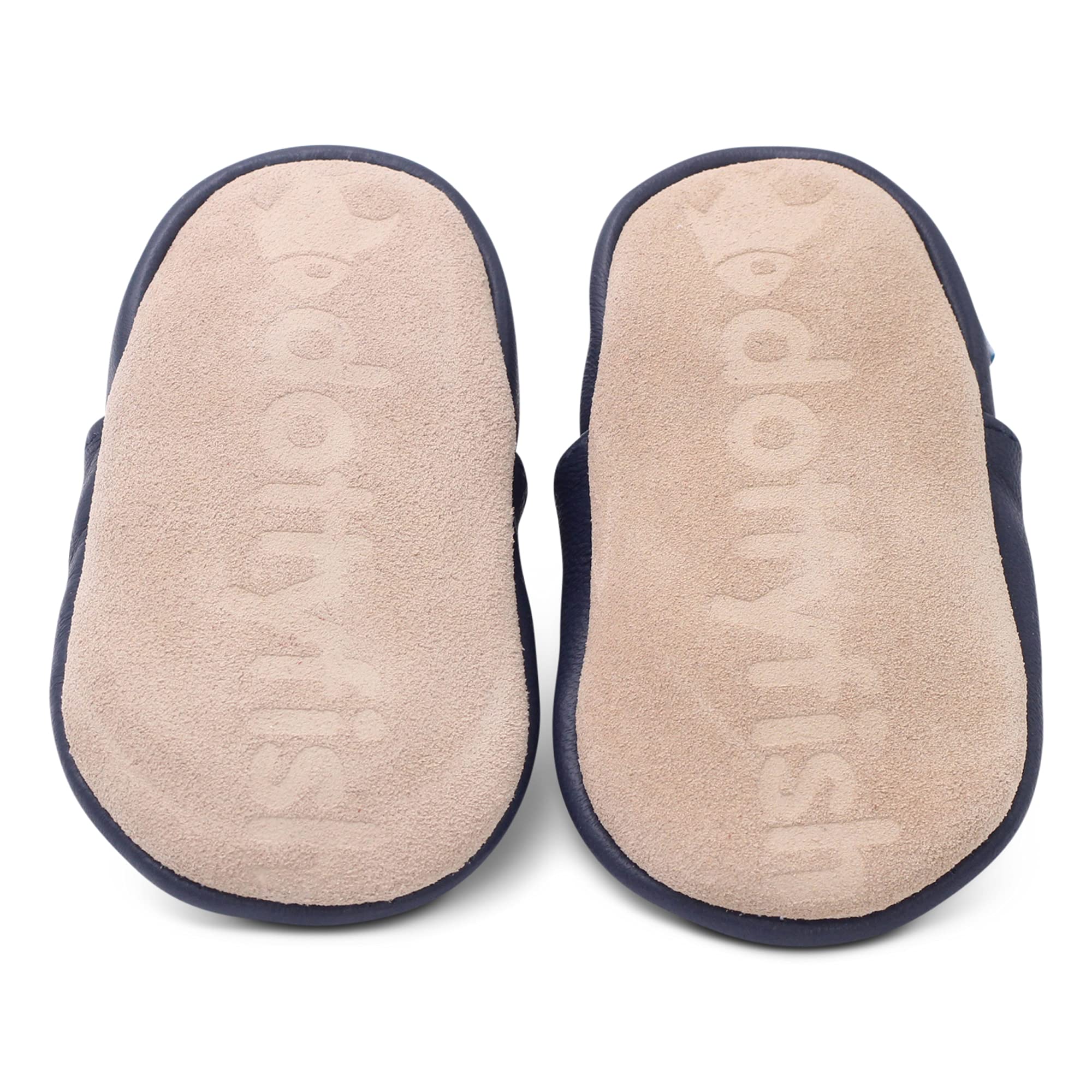 Dotty Fish Calzado Minimalista para bebés y niños. Zapatos Unisex de Piel Suave con Suela Antideslizante. Ligeros, Flexibles, Respirable y aprobados por podólogos - Ballena 2-3 años | Ligero, transpirable, flexible, tobillos elásticos, antideslizante