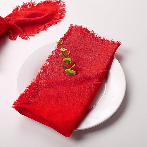 Miniatura 7 de Kalopro Juego de 8 servilletas de lino elegantes y duraderas para bodas, ocasiones especiales y uso diario, tela suave y absorbente, lavable a