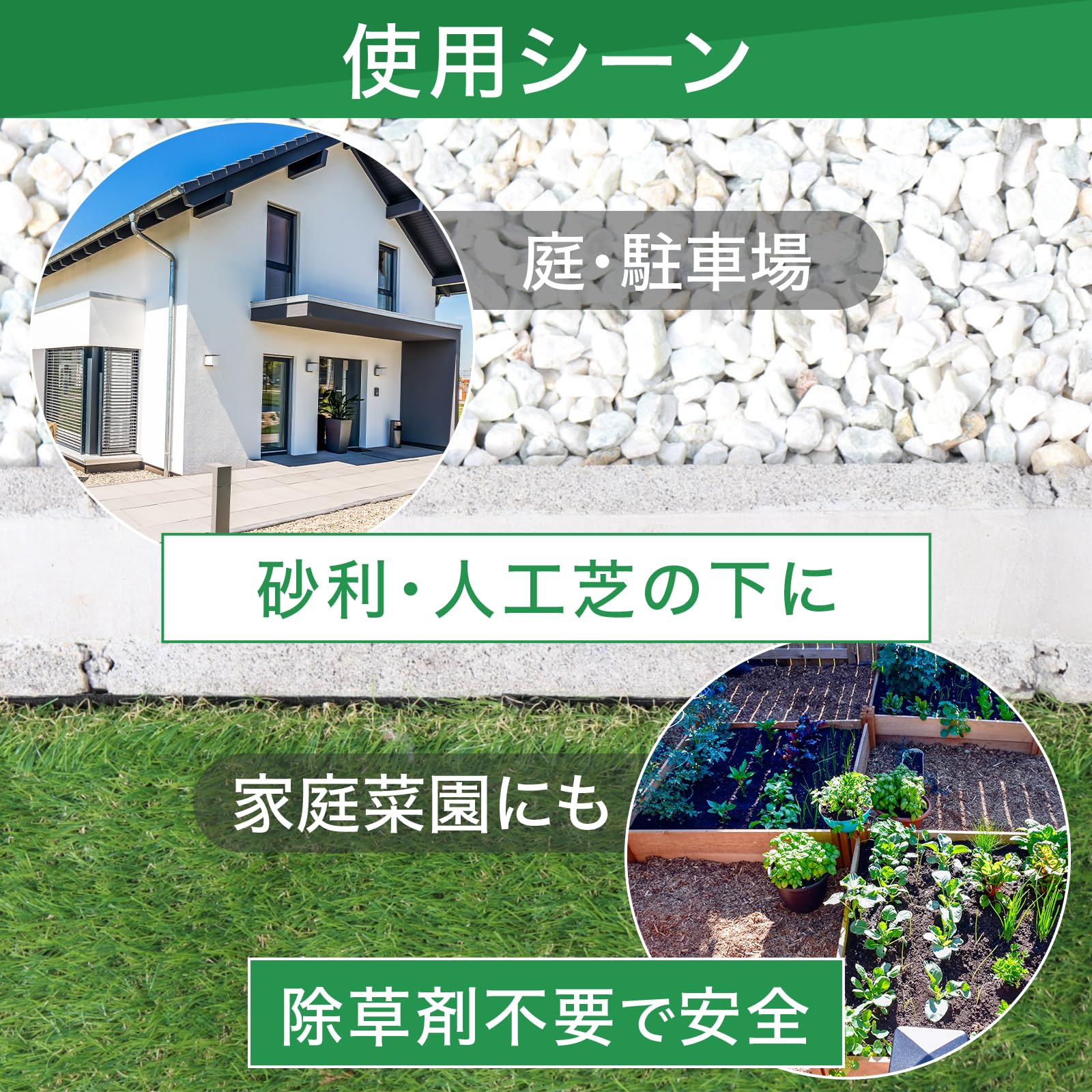 防草シート 1m x 50m プロ仕様 100g/m2 Amazon | GROVE 防草シート 1m x 50m プロ仕様 100g/m2 固定ピン