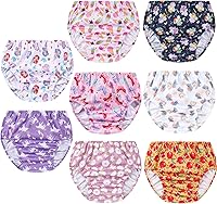 Vista 6 de Paquete de 8 fundas de plástico reutilizables para pañales y ropa interior de goma impermeable para niños pequeños para ropa interior de plástico