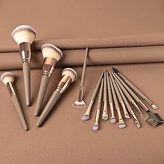 Juego de 15 brochas de maquillaje esponjosas,...