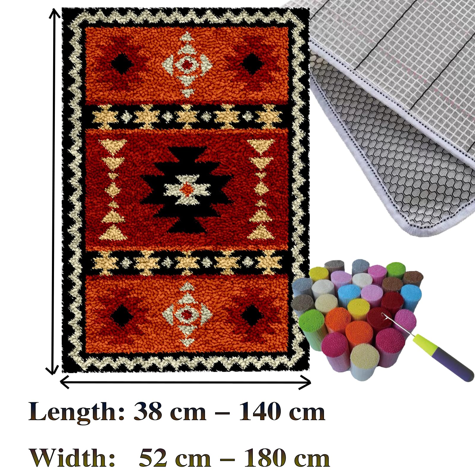 Zestaw dywaników szydełkowych z wiązanym ściegiem DIY