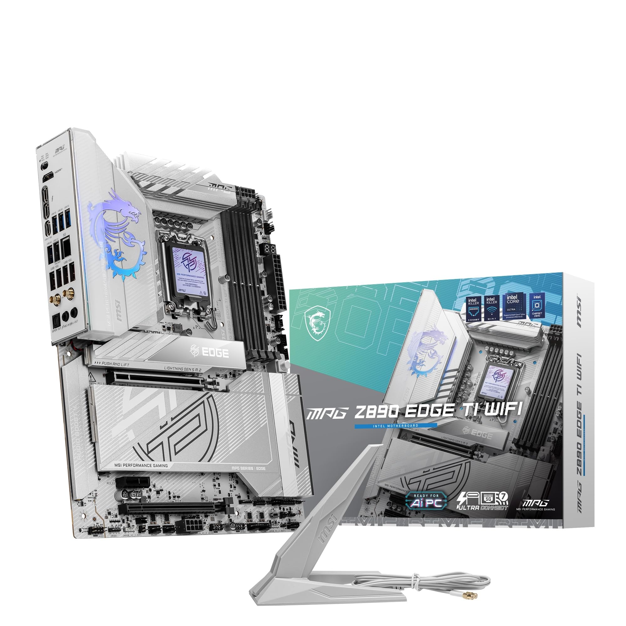 MSI MPG Z890 EDGE TI WIFI Z890 Chipset Carte mère ATX MB6584