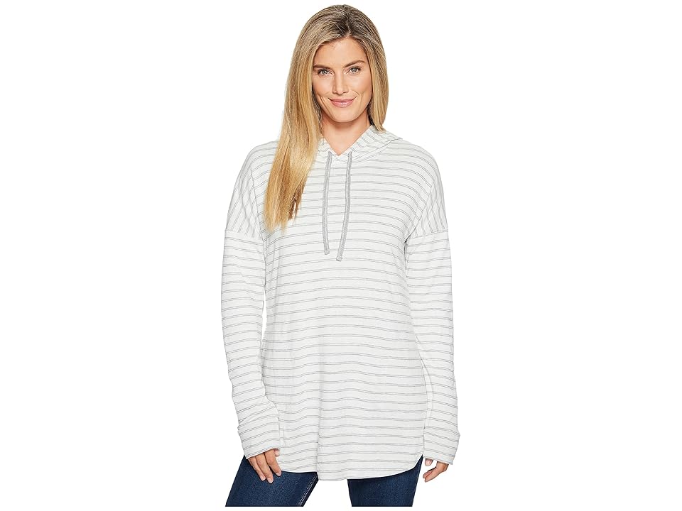 

Toad&Co Profundo Hooded Tunic (Egret Stripe) Women's Clothing