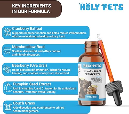Miniatura 2 de Medicina natural para infecciones urinarias para gatos y perros, tratamiento de infección del tracto urinario, suplemento antibiótico para mascotas,
