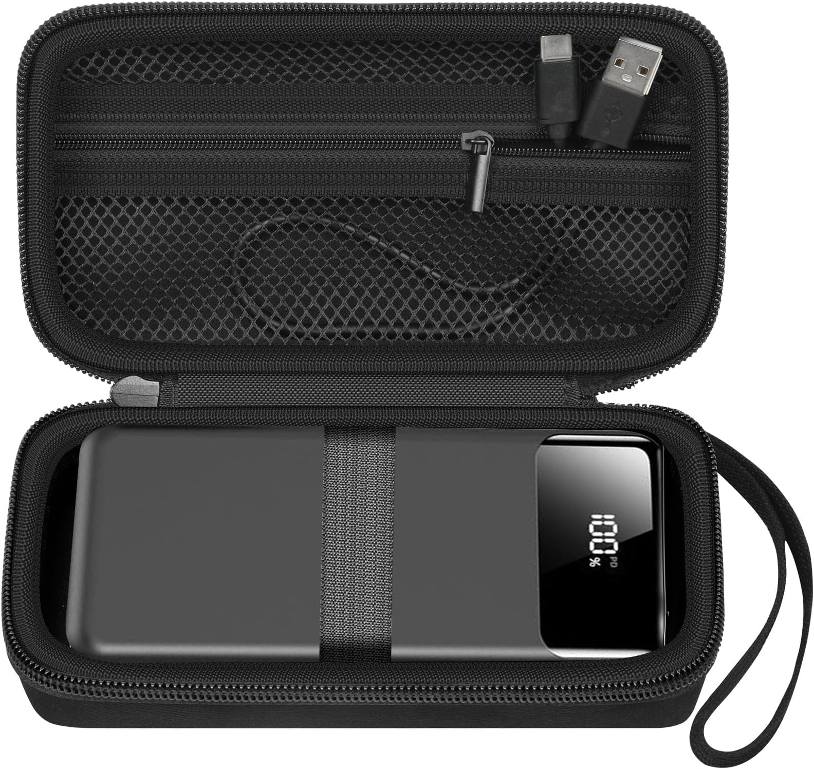 ANKHOH Portable Bank Charger Case for Charmast for VRURC for OHOVIV for SABANI for YILANS for CFIAI for LOVELEDI for RGVOTA for Miday for RONEGN for POIYTL for IAPOS Fast Charging Battery(Black)