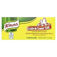Vista 1 de Knorr Cubitos de caldo, tomate con sabor a pollo, cajas de 8 unidades (paquete de 24)