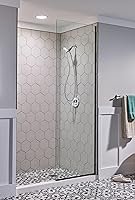 Vista 70 de Moen Engage Magnetix Matte Black 3.5-Inch Six-Function Detachable Handheld Showerhead with Magnetic Docking System, 26100BL