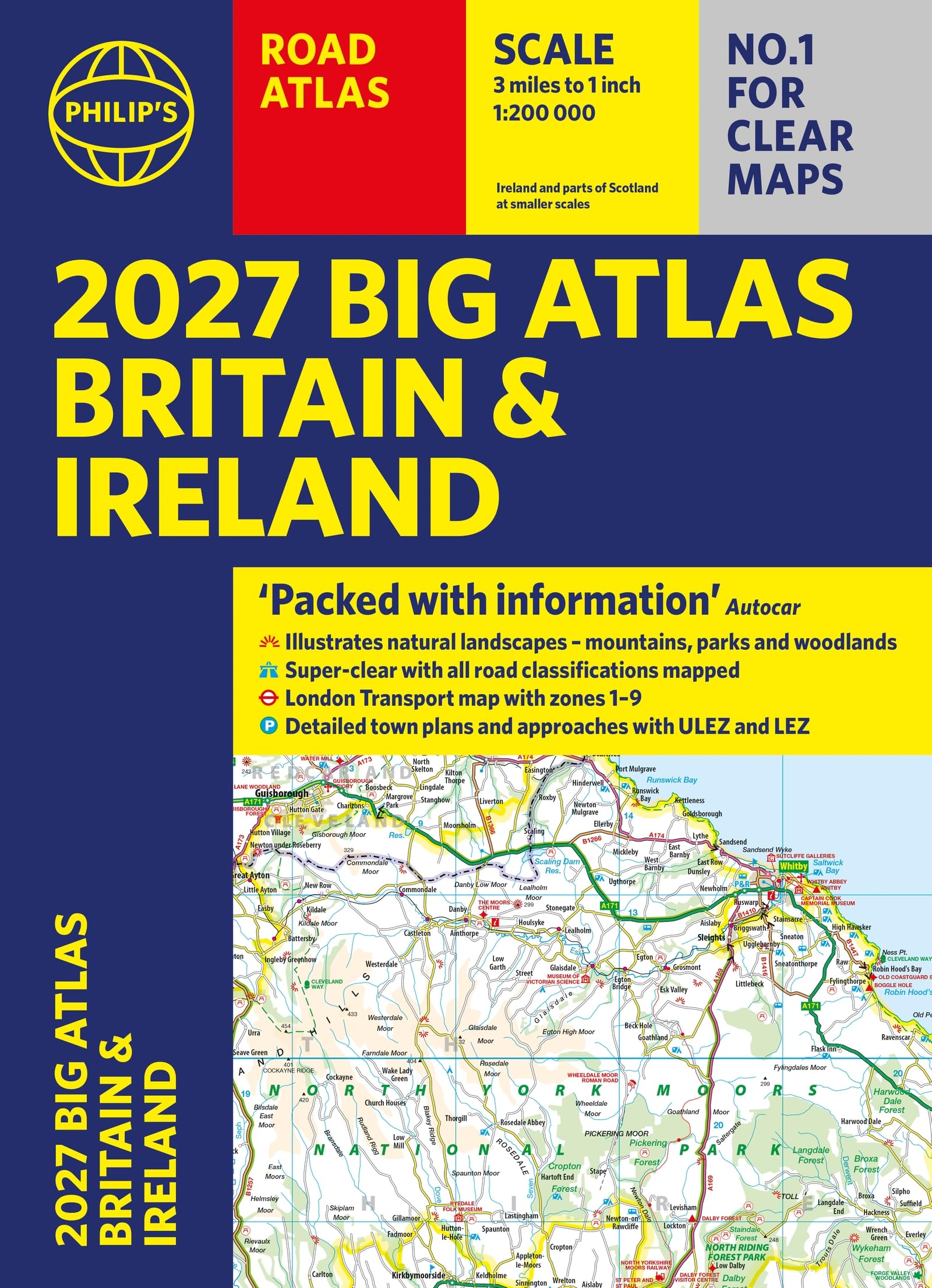 Philip's 2027 Big Road Atlas of Britain and Ireland (A3 Paperback)