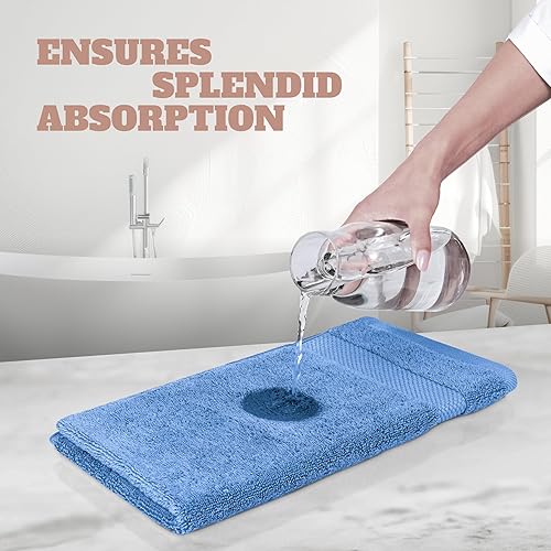 Vista 78 de White Classic Bleach Safe - Toallitas de maquillaje negras para limpieza facial, paquete de 6, toallas de maquillaje negras de algodón de lujo súper